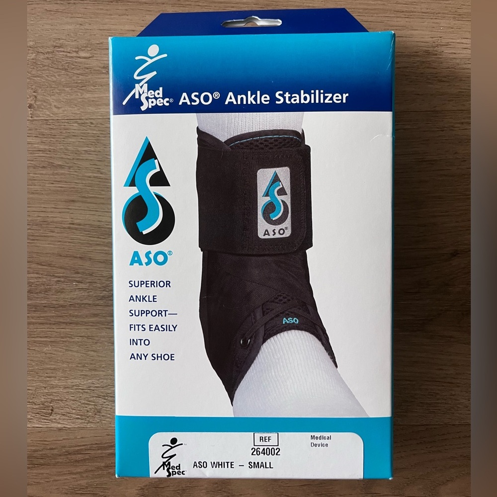 ASO Ankle Stabilizer in Black